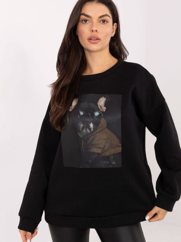 Bluza Damska Model MI-BL-4216-1.82 Black - Italy Moda