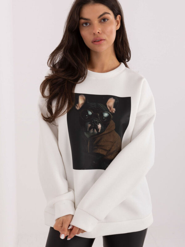 Bluza Damska Model MI-BL-4216-1.82 Ecru - Italy Moda