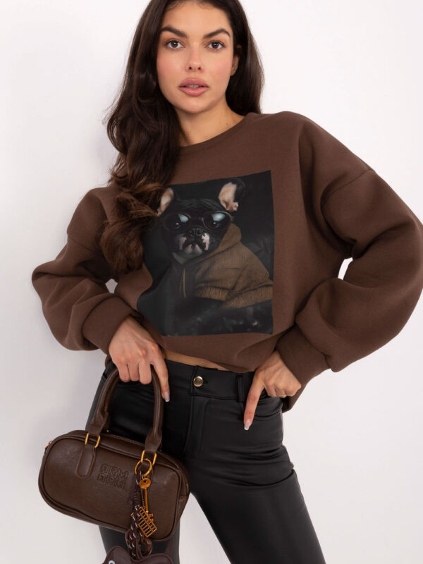 Bluza Damska Model MI-BL-4216-1.82 Brown - Italy Moda