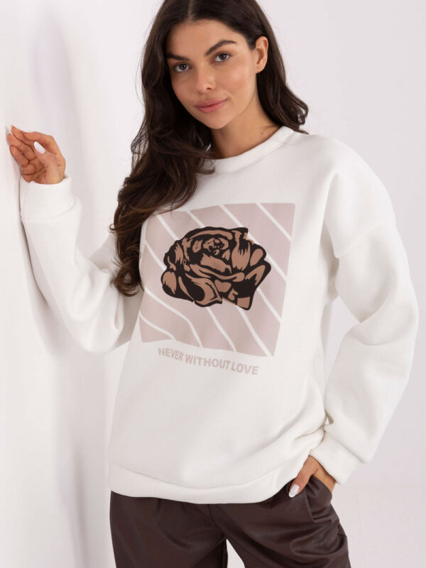 Bluza Damska Model MI-BL-4216.15 Ecru - Italy Moda