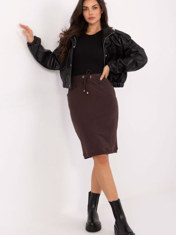 Spódnica Model RV-SD-4793-1.32 Dark Brown - BFG