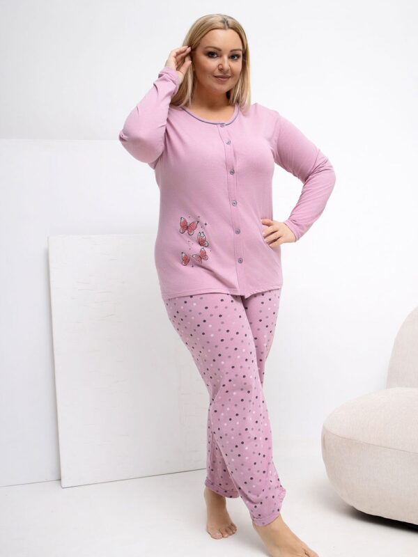Piżama Damska Plus Size Model DU-PI-FP-509.99P Dark Pink - Forever Pink
