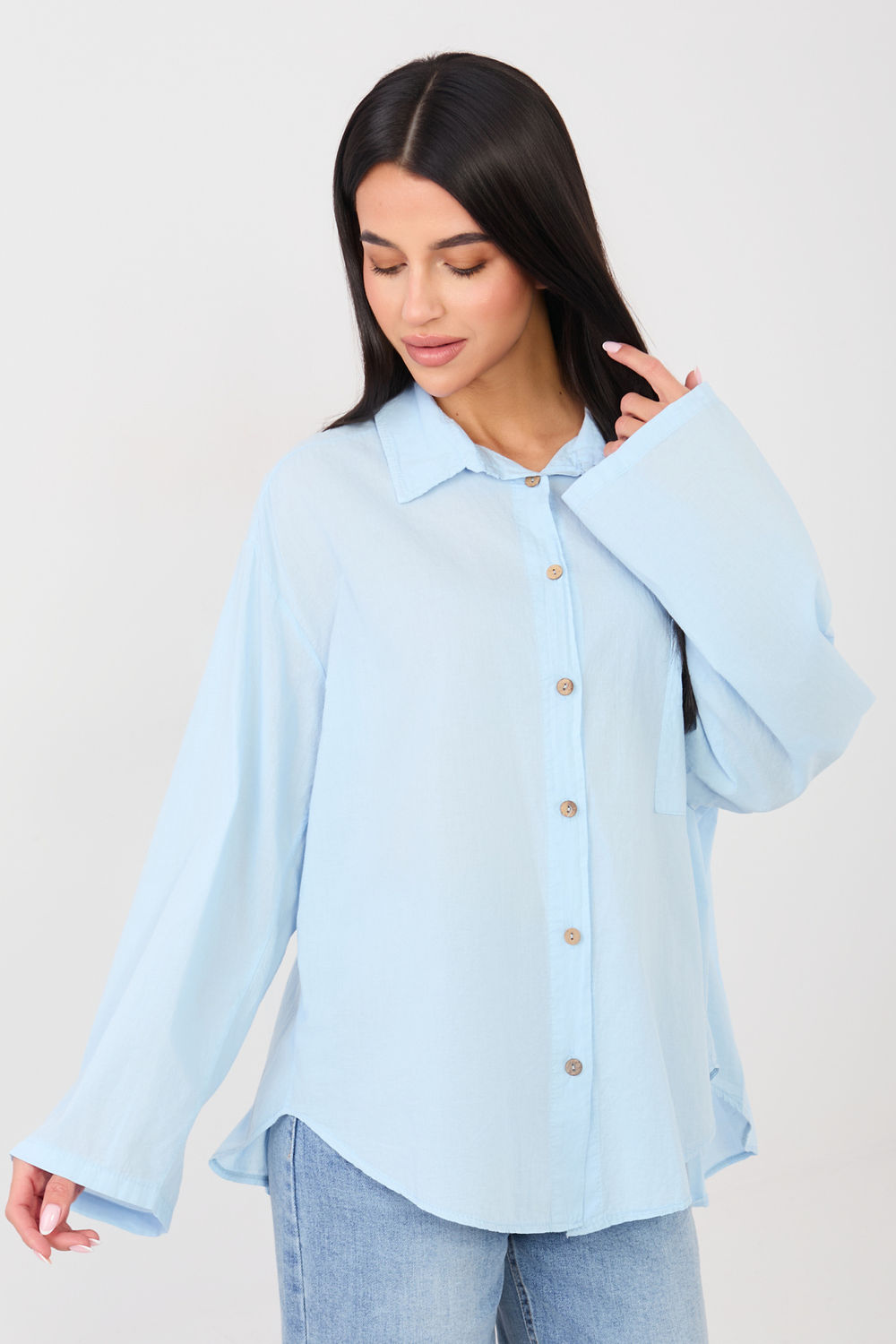 Koszula Damska Model IT-KS-6704.25 Light Blue - Factory Price