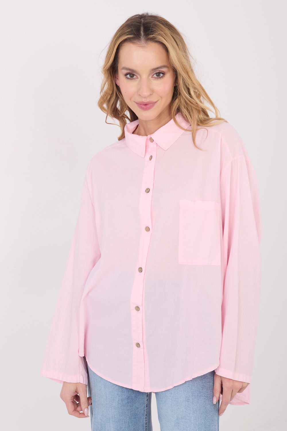 Koszula Damska Model IT-KS-6704.25 Light Pink - Factory Price