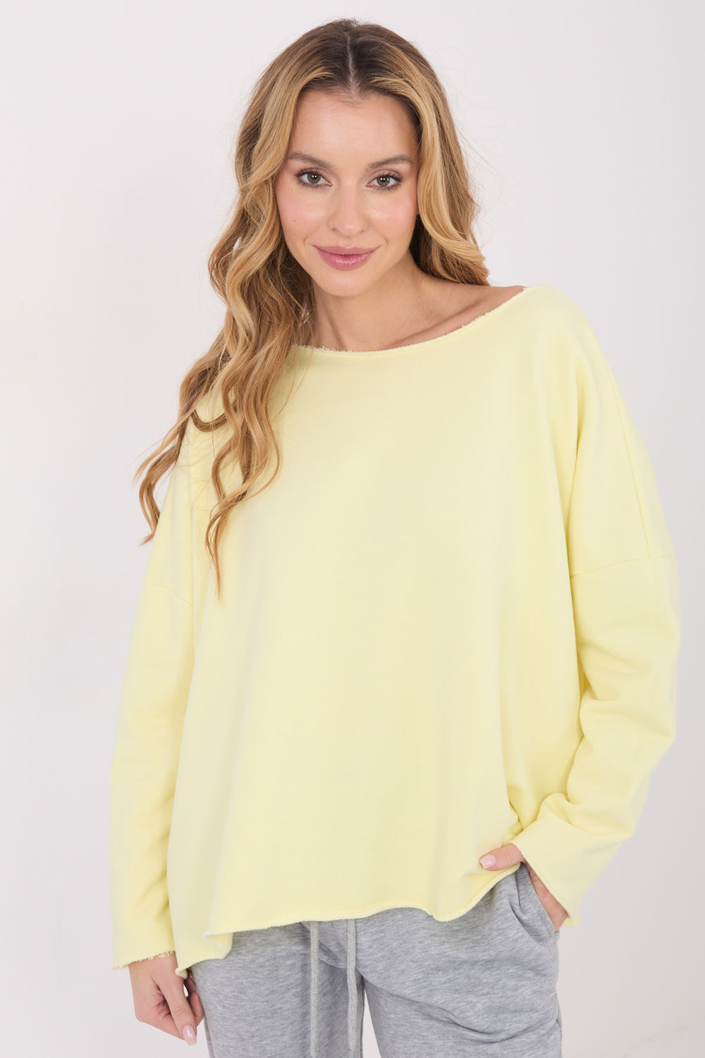 Bluzka Model IT-BZ-4934.29 Light Yellow - Factory Price