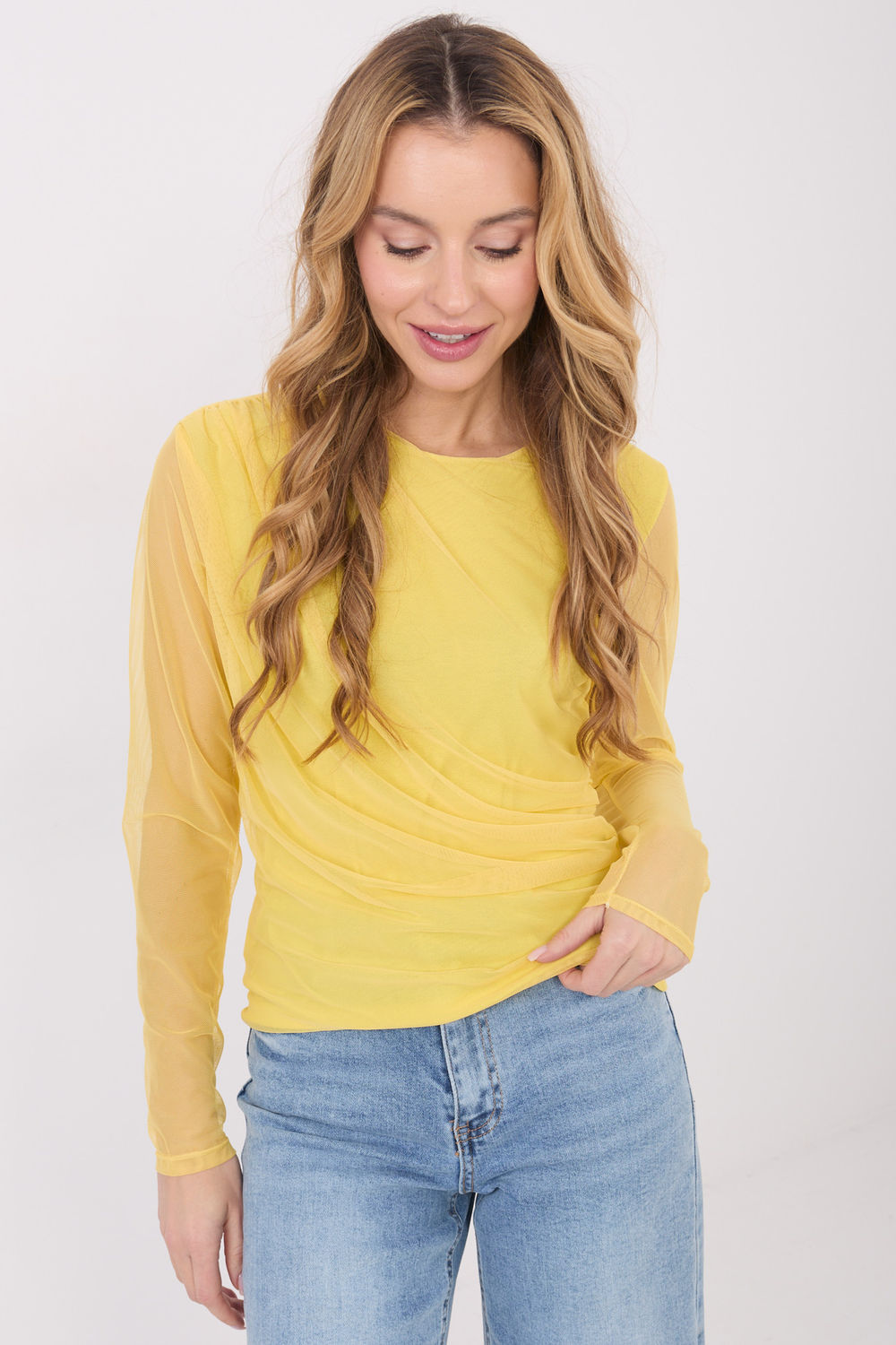 Bluzka Model IT-BZ-21915.58 Yellow - Italy Moda