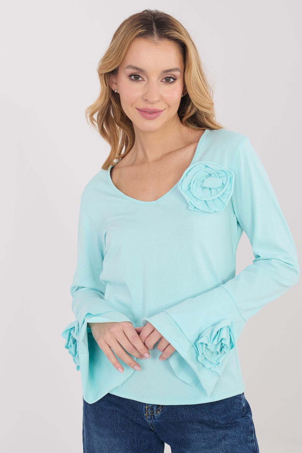 Bluzka Model IT-BZ-22139.55 Mint - Italy Moda
