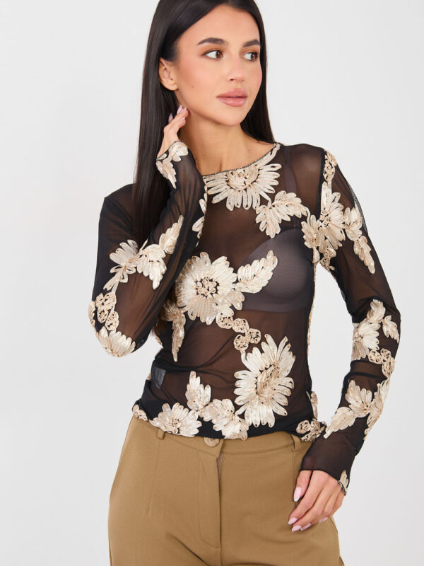 Bluzka Model IT-BZ-22125.60 Black/Beige - Italy Moda