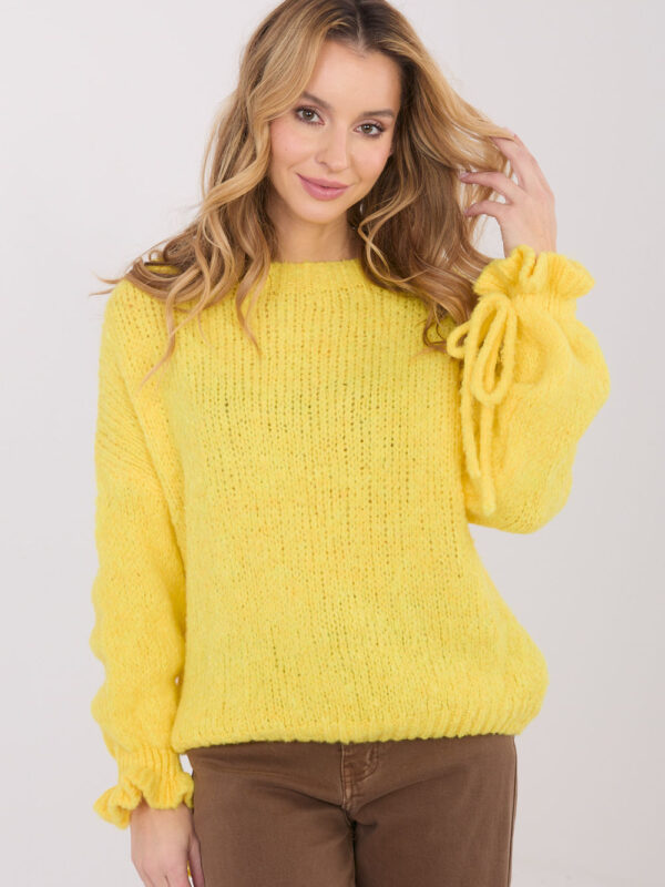 Sweter Damski Model MI-SW-1512.28 Yellow - Italy Moda
