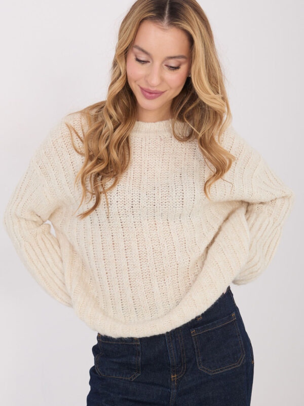 Sweter Damski Model MI-SW-1215.97 Light Beige - Italy Moda