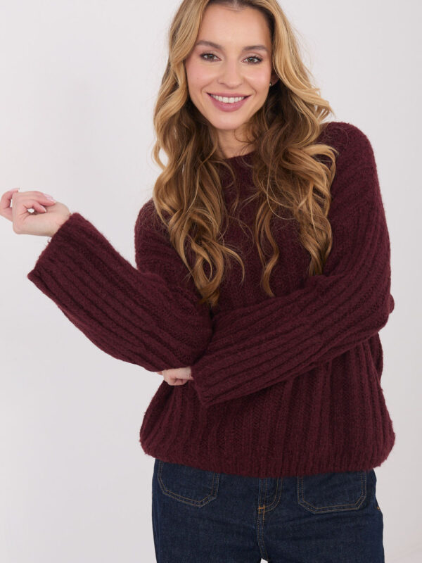 Sweter Damski Model MI-SW-1215.97 Bordo - Italy Moda