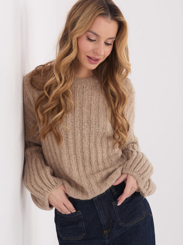 Sweter Damski Model MI-SW-1215.51 Dark Beige - Italy Moda