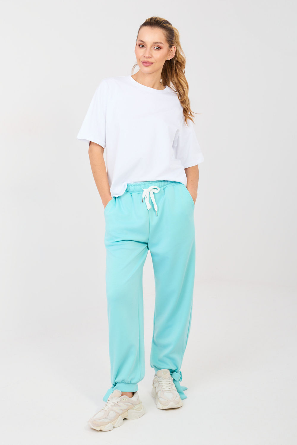Spodnie Dresowe Model IT-SP-9987.16 Mint - Italy Moda