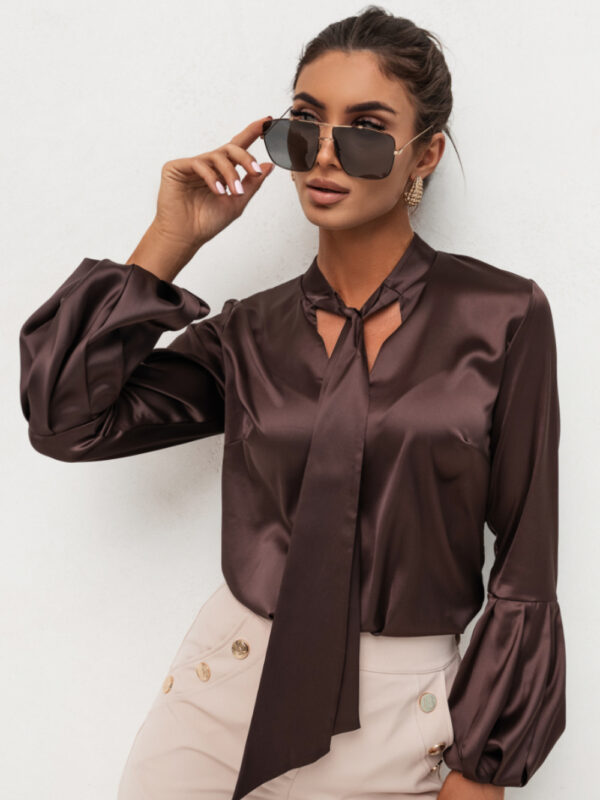 Koszula Damska Model Vivienne 490085107 Brown - LaBalancia