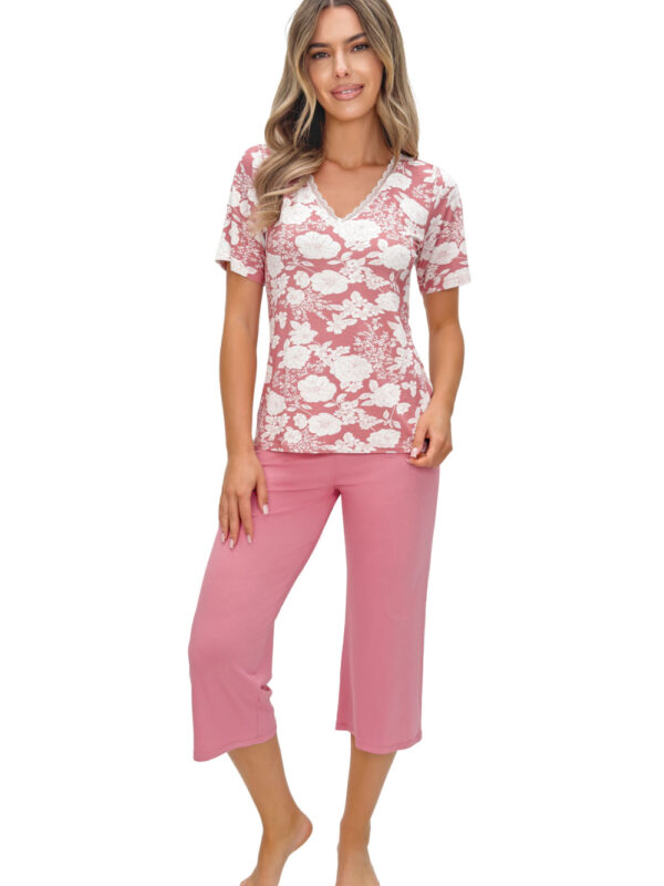 Piżama Damska Model Tina 3/4 226341 Dirty Pink - Donna