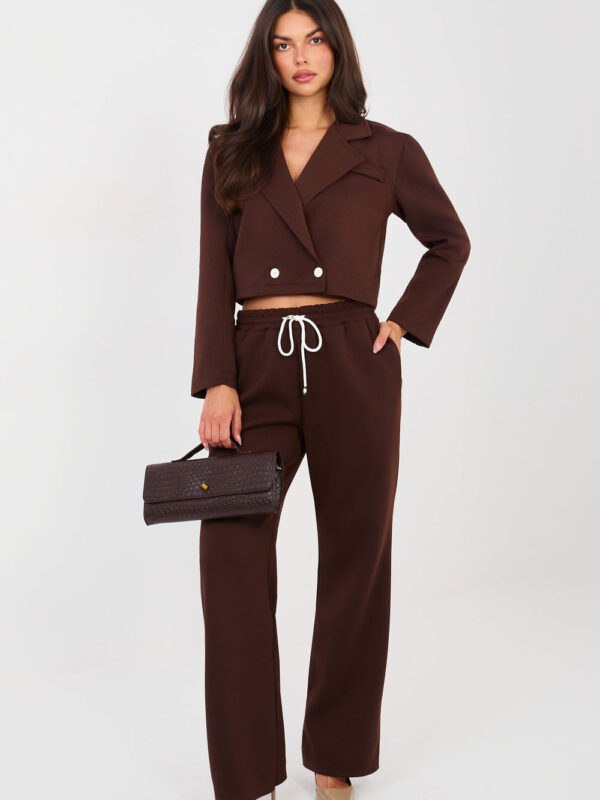 Spodnie Komplet Model IT-KMPL-22202.89 Brown - Rue Paris