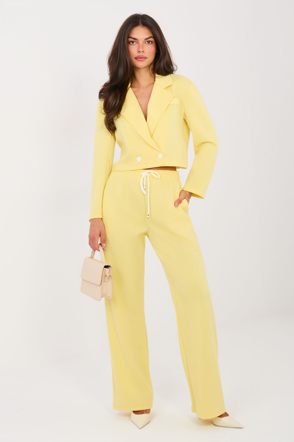 Spodnie Komplet Model IT-KMPL-22202.89 Light Yellow - Rue Paris