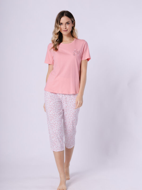 Piżama Damska Model Oksana 1721 Coral/White - M-Max