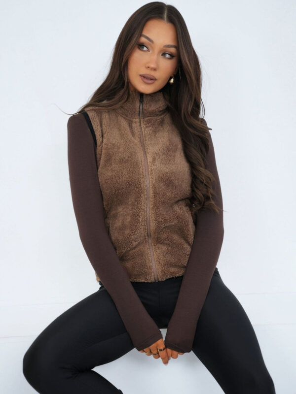 Kamizelka Model CS-KZ-BT1031.00 Dark Beige - Factory Price