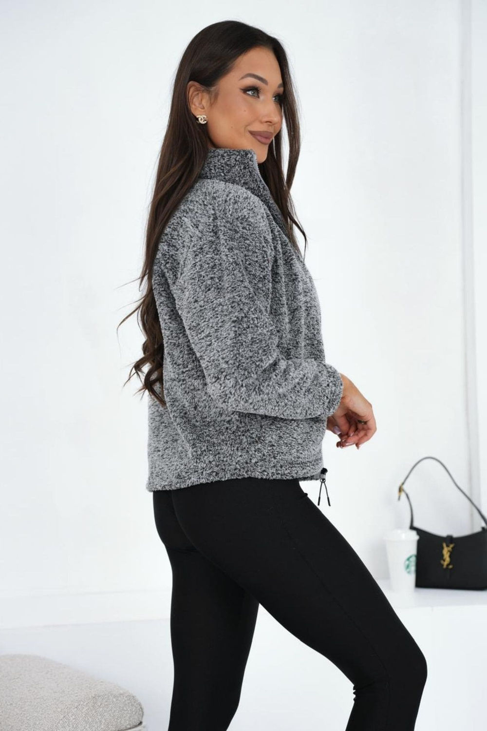 Bluza Damska Model CS-BL-BT1033.09 Dark Grey - Factory Price