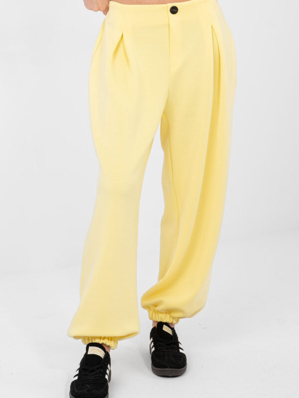 Spodnie Dresowe Model IT-SP-9995.12P Light Yellow - Italy Moda