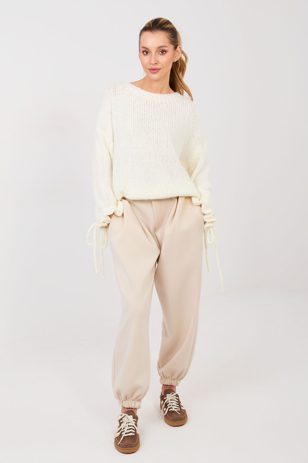 Spodnie Dresowe Model IT-SP-9995.16P Light Beige - Italy Moda