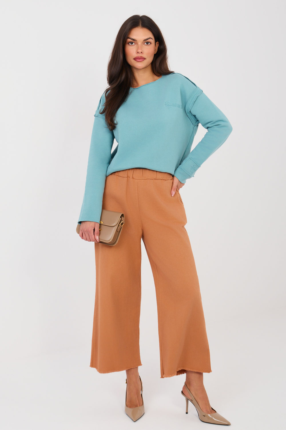 Spodnie Damskie Model IT-SP-FL9997.76 Dark Orange - Italy Moda