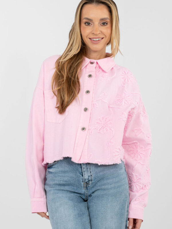 Kurtka Damska Model IT-KR-FL9993.77 Light Pink - Rue Paris