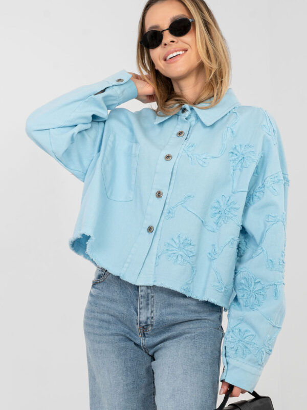 Kurtka Damska Model IT-KR-FL9993.77 Light Blue - Rue Paris