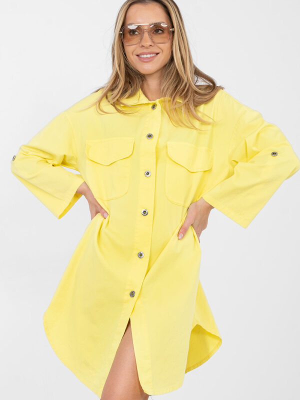Sukienka Model IT-SK-FL6071.70 Yellow - Rue Paris