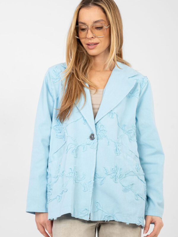 Marynarka Model IT-MA-FL9992.97 Light Blue - Rue Paris