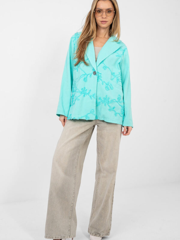 Marynarka Model IT-MA-FL9992.97 Turkus - Rue Paris