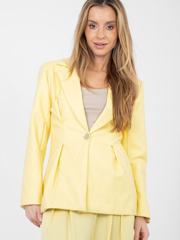 Marynarka Model IT-MA-FL10090.81 Light Yellow - Rue Paris