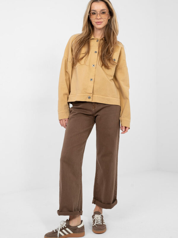 Kurtka Damska Model IT-KR-FL9568.29P Camel - Rue Paris