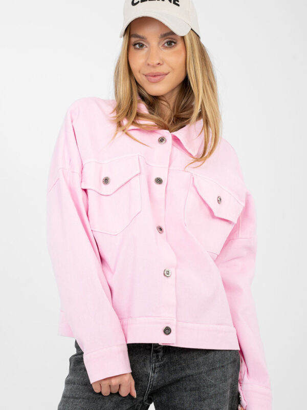 Kurtka Damska Model IT-KR-FL9568.29P Light Pink - Rue Paris