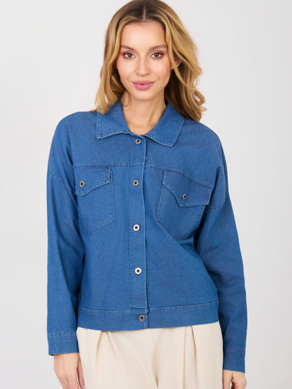 Kurtka Damska Model IT-KR-FL9568.29P Blue - Rue Paris