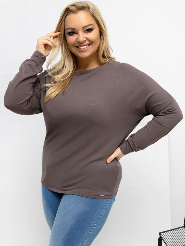 Bluzka Model RV-BZ-A-163.09 Brown - Relevance