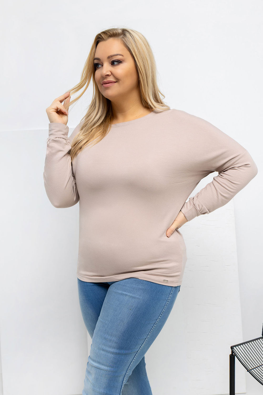 Bluzka Model RV-BZ-A-163.09 Beige - Relevance