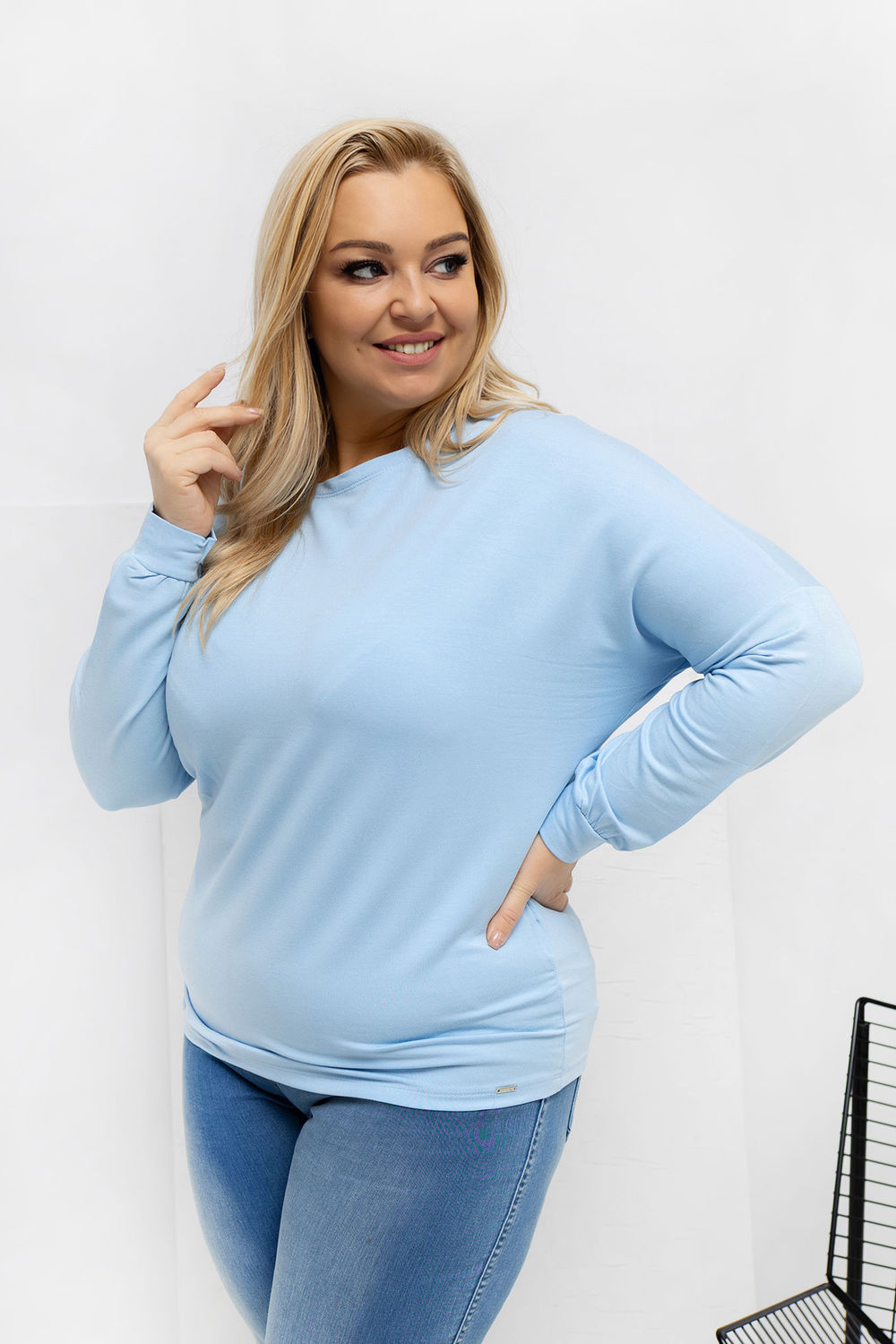 Bluzka Model RV-BZ-A-163.09 Light Blue - Relevance