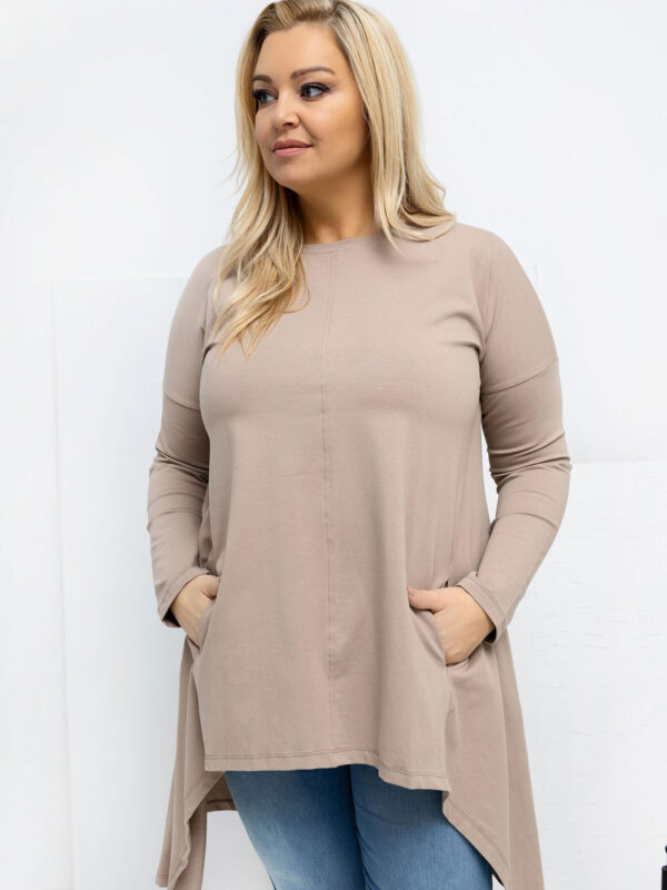 Bluzka Model RV-BZ-7054-1.06 Dark Beige - Relevance
