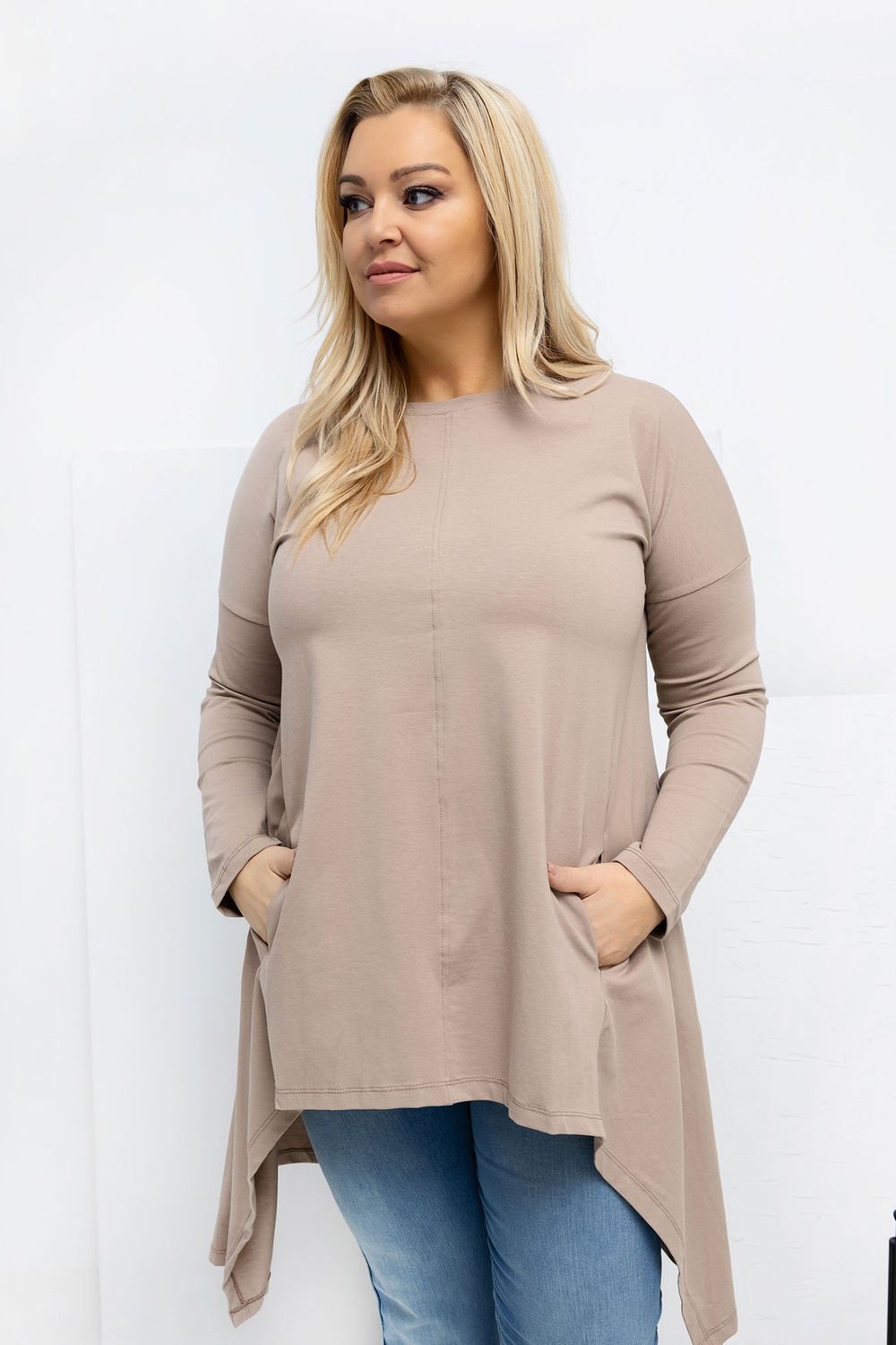 Bluzka Model RV-BZ-7054-1.06 Dark Beige - Relevance