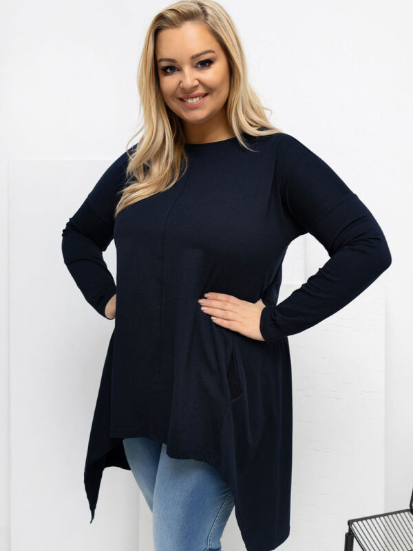 Bluzka Model RV-BZ-7054-1.06 Navy - Relevance