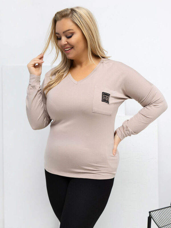 Bluzka Model RV-BZ-A-161.63 Beige - Relevance