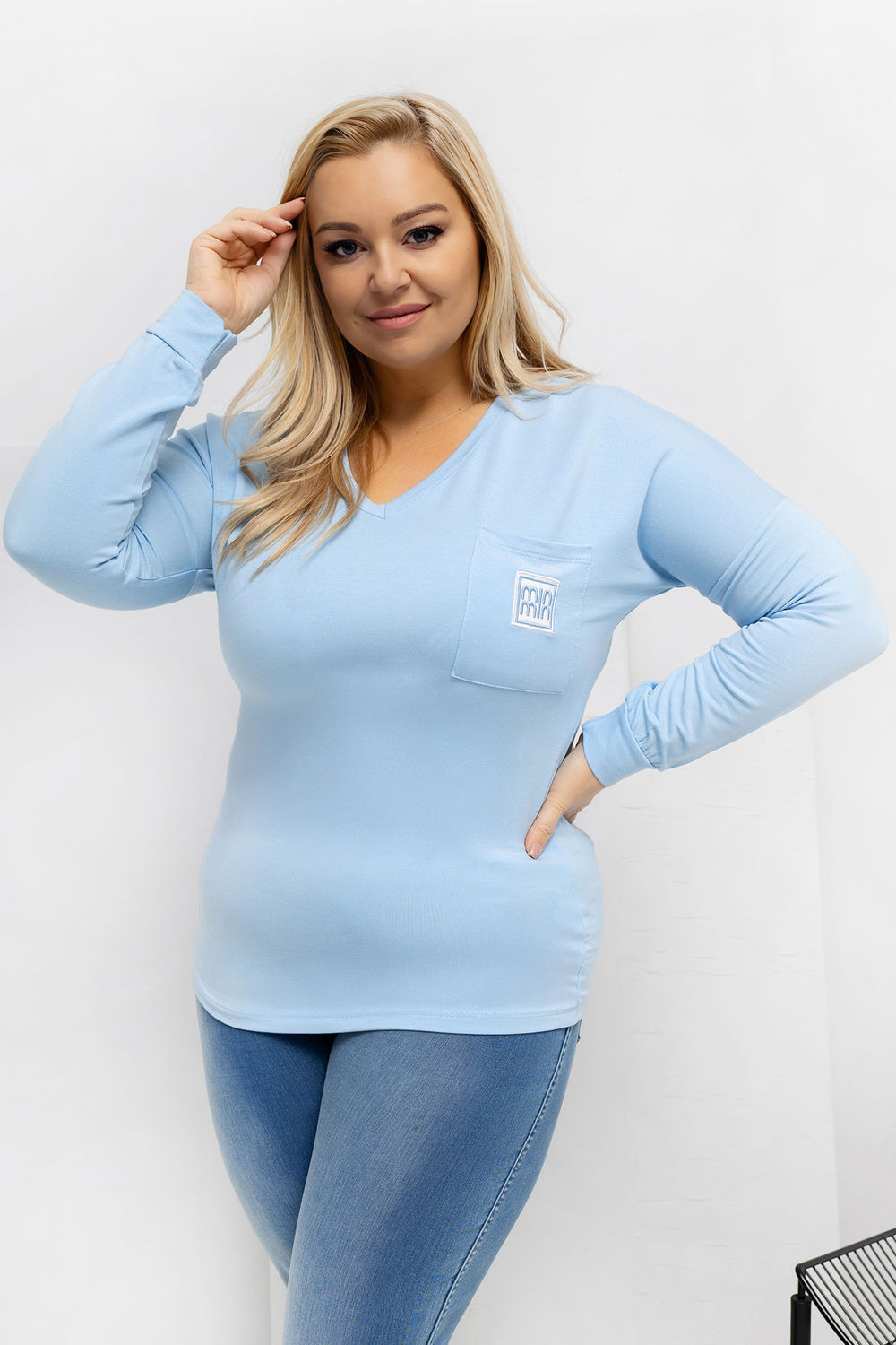 Bluzka Model RV-BZ-A-161.63 Light Blue - Relevance