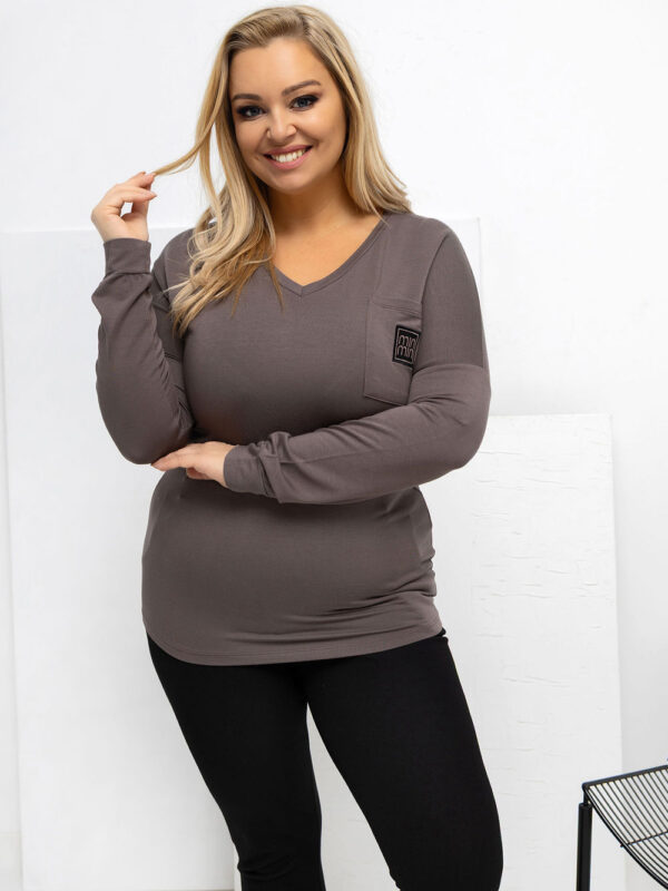 Bluzka Model RV-BZ-A-161.63 Brown - Relevance