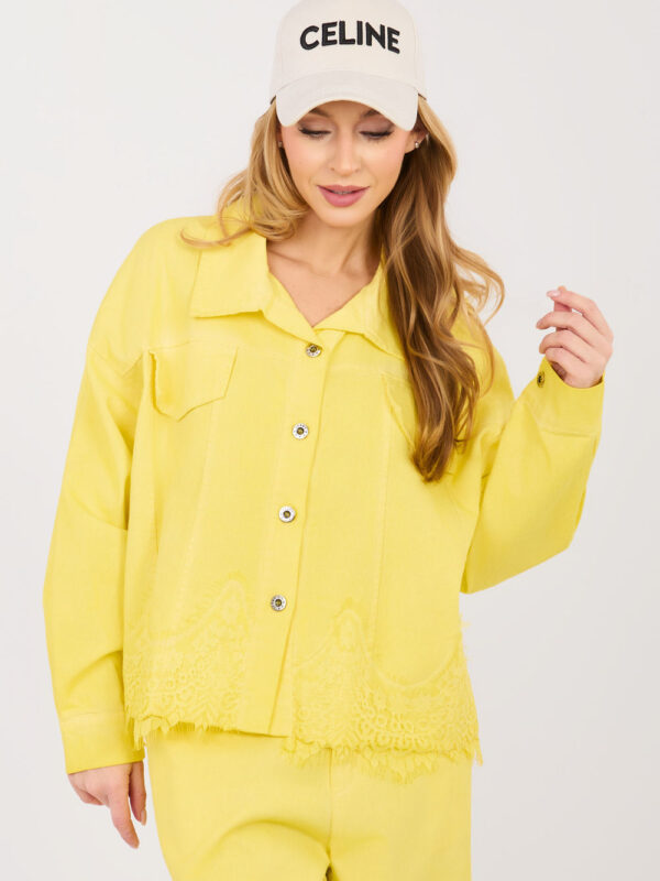 Kurtka Damska Model IT-KR-FL10001.54 Yellow - Rue Paris