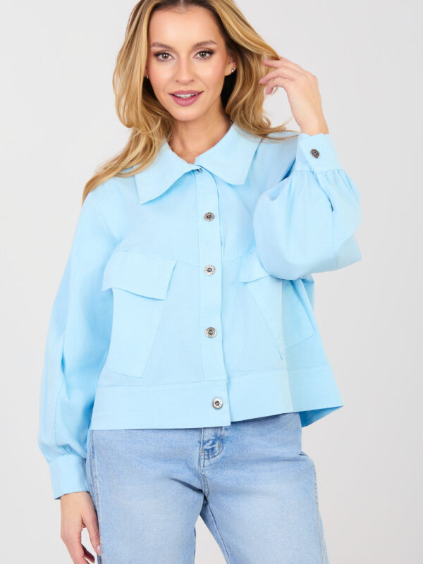Koszula Damska Model IT-KR-FL10071.50 Light Blue - Rue Paris