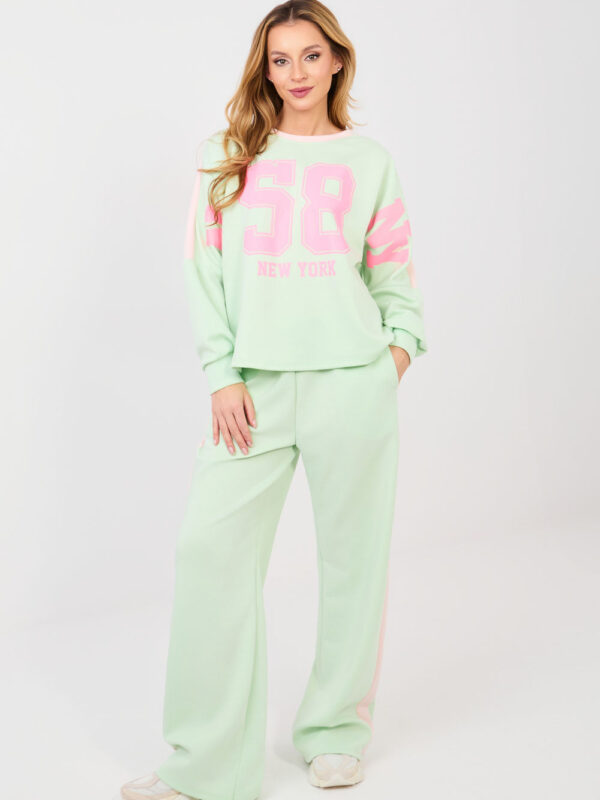 Spodnie Komplet Model IT-KMPL-22177.20P Light Green - Rue Paris