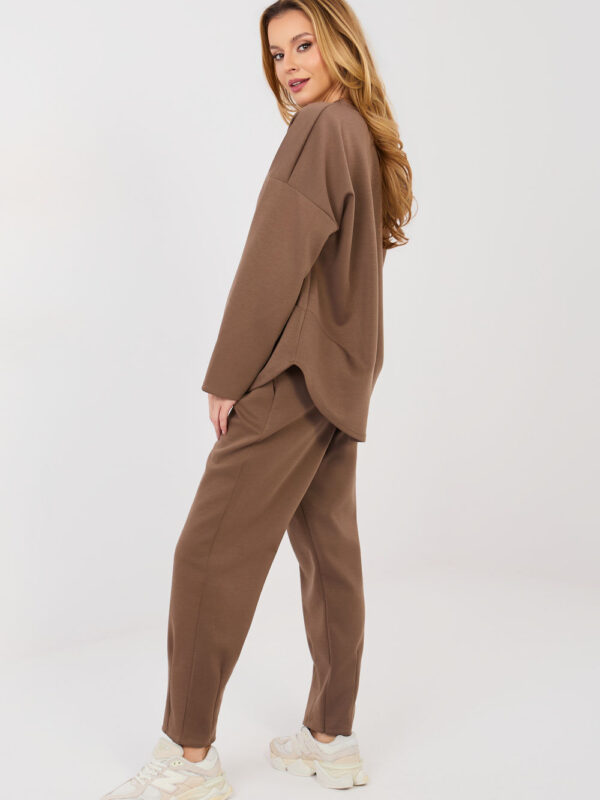 Spodnie Komplet Model IT-KMPL-20583.09P Brown - Rue Paris