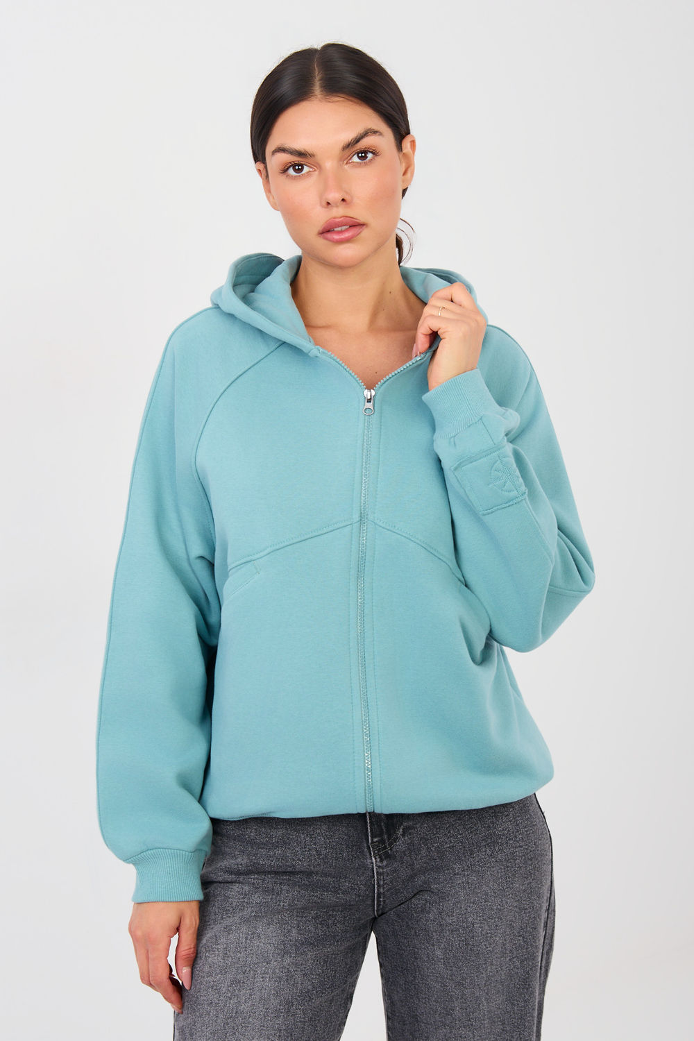 Bluza Damska Model NS-BL-NS2566.15 Turkus - Factory Price